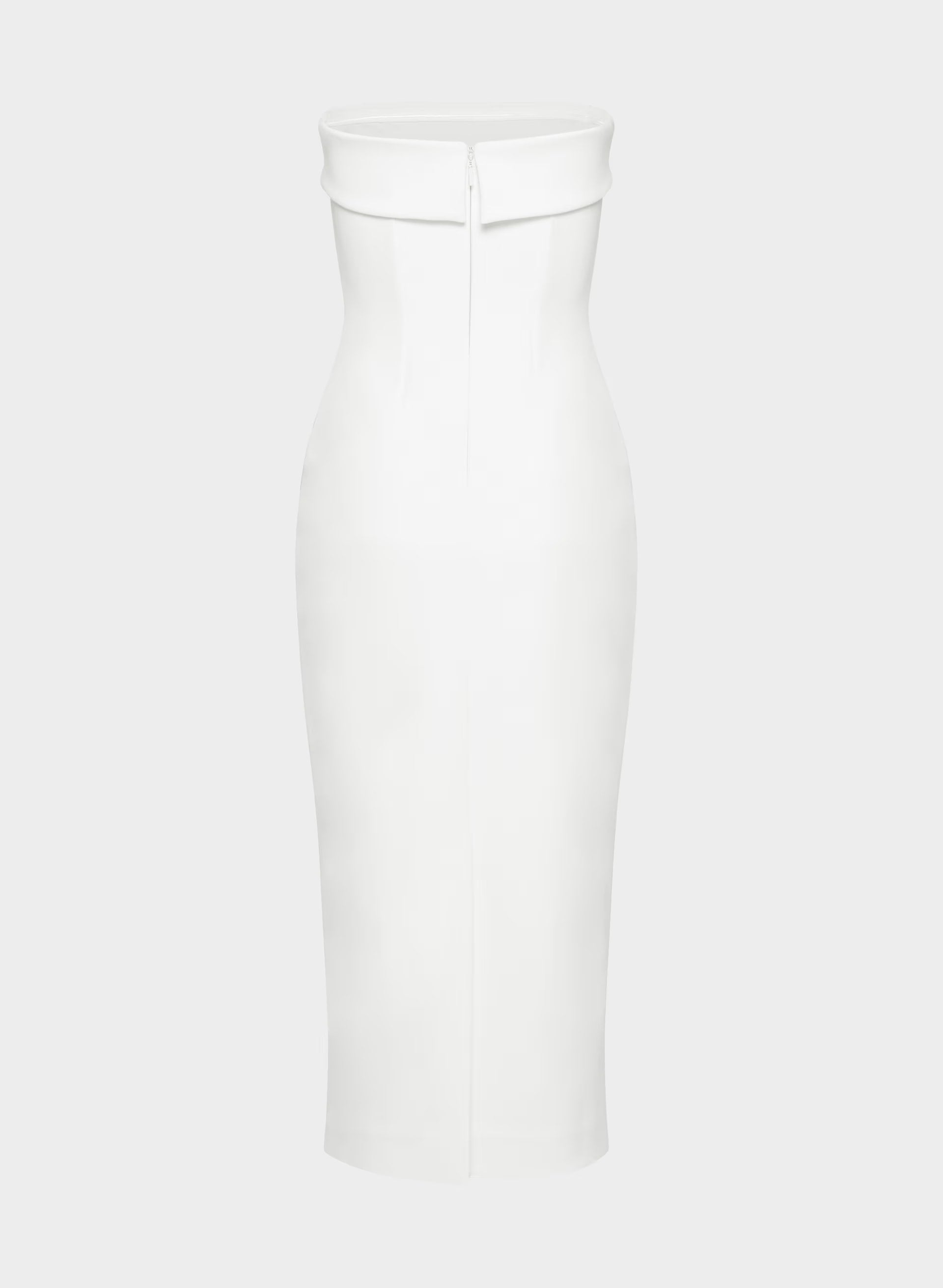 FigureKnit™ Eyecatcher Dress - BRIGHT WHITE