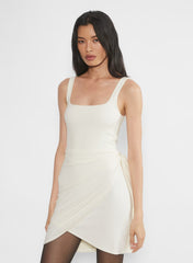 Saturn Mini Dress - LIGHT BIRCH