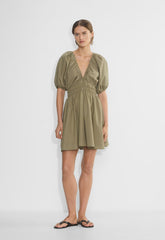 Mason Poplin Dress - SUNDRIED OLIVE