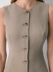 Regal Dress - Crepette™ - NOMAD TAUPE