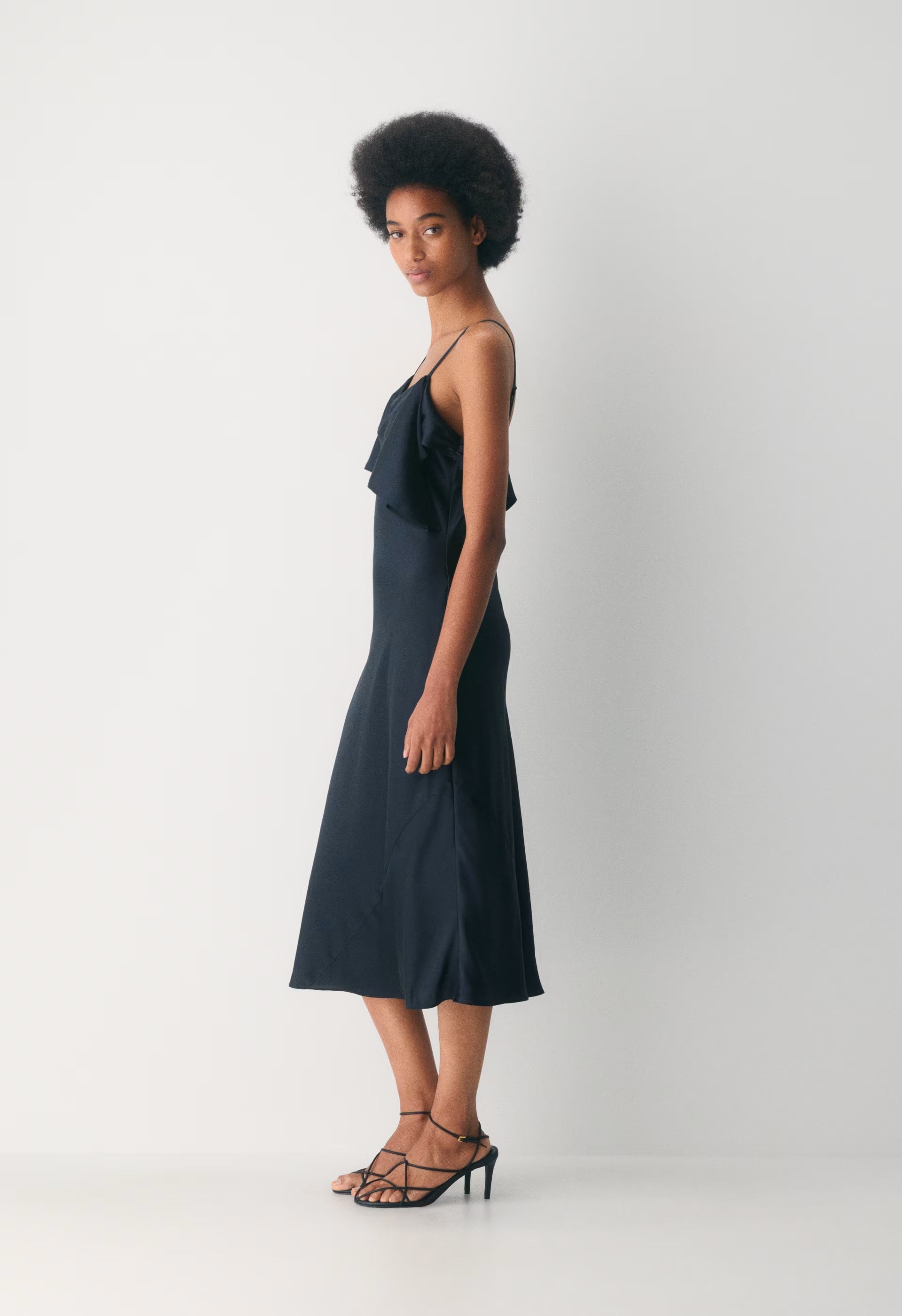 Cannelle Satin Dress - DARK NIGHT NAVY