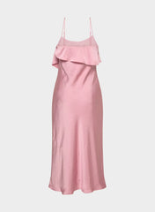 Cannelle Satin Dress - TART PINK