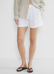 The Effortless Short™ Mid-Thigh - CruiseLinen™ - WHITE