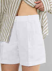 The Effortless Short™ Mid-Thigh - CruiseLinen™ - WHITE