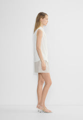 The Effortless Short™ Mid-Thigh - CruiseLinen™ - NATURAL ECRU