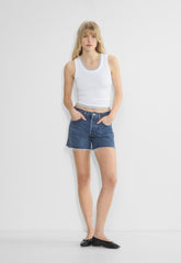 AGOLDE Parker Long Jean Short - CAUTION