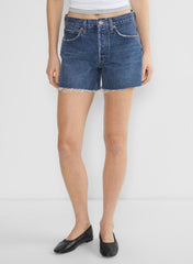 AGOLDE Parker Long Jean Short - CAUTION