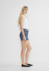 AGOLDE Parker Long Jean Short - CAUTION