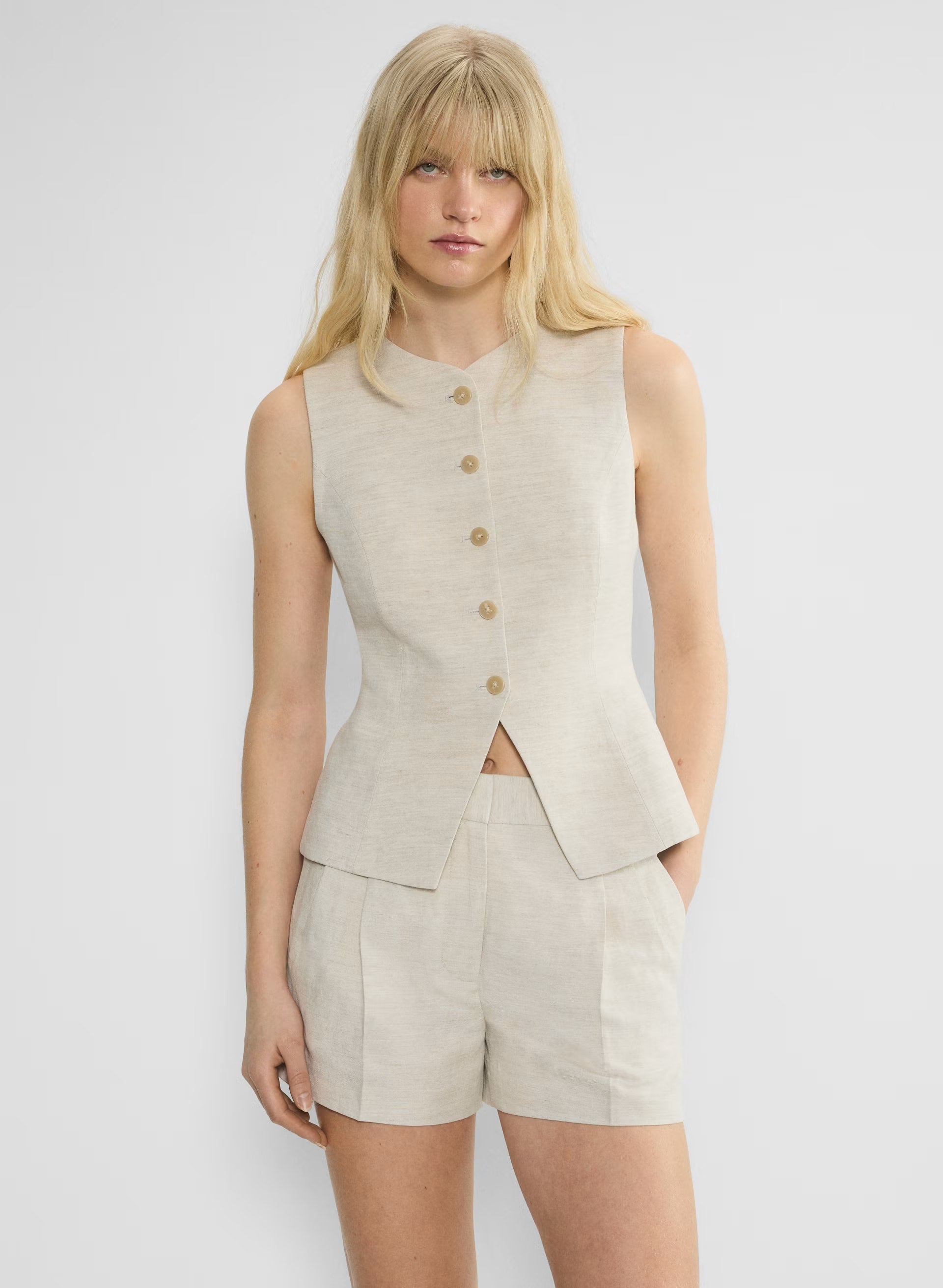 The Effortless Short™ Mini - CruiseLinen™ - NATURAL ECRU