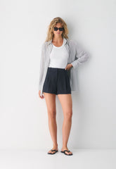 The Effortless Short™ Curve-fit Mini - Crepette™ - DARK NIGHT NAVY