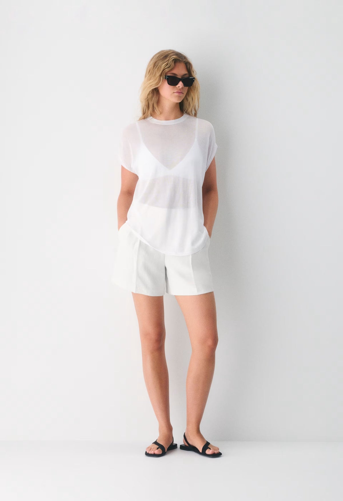 The Effortless Short™ Curve-Fit Mid-Thigh - Crepette™ - LIGHT BIRCH