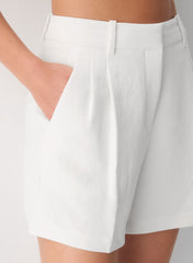 The Effortless Short™ Curve-Fit Mid-Thigh - Crepette™ - LIGHT BIRCH