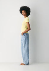 HomeStretch™ Rib Tune T-Shirt - LEMONADE