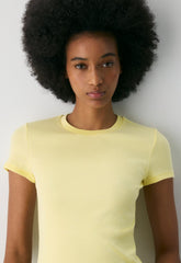 HomeStretch™ Rib Tune T-Shirt - LEMONADE