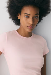 HomeStretch™ Rib Tune T-Shirt - VILLA PINK