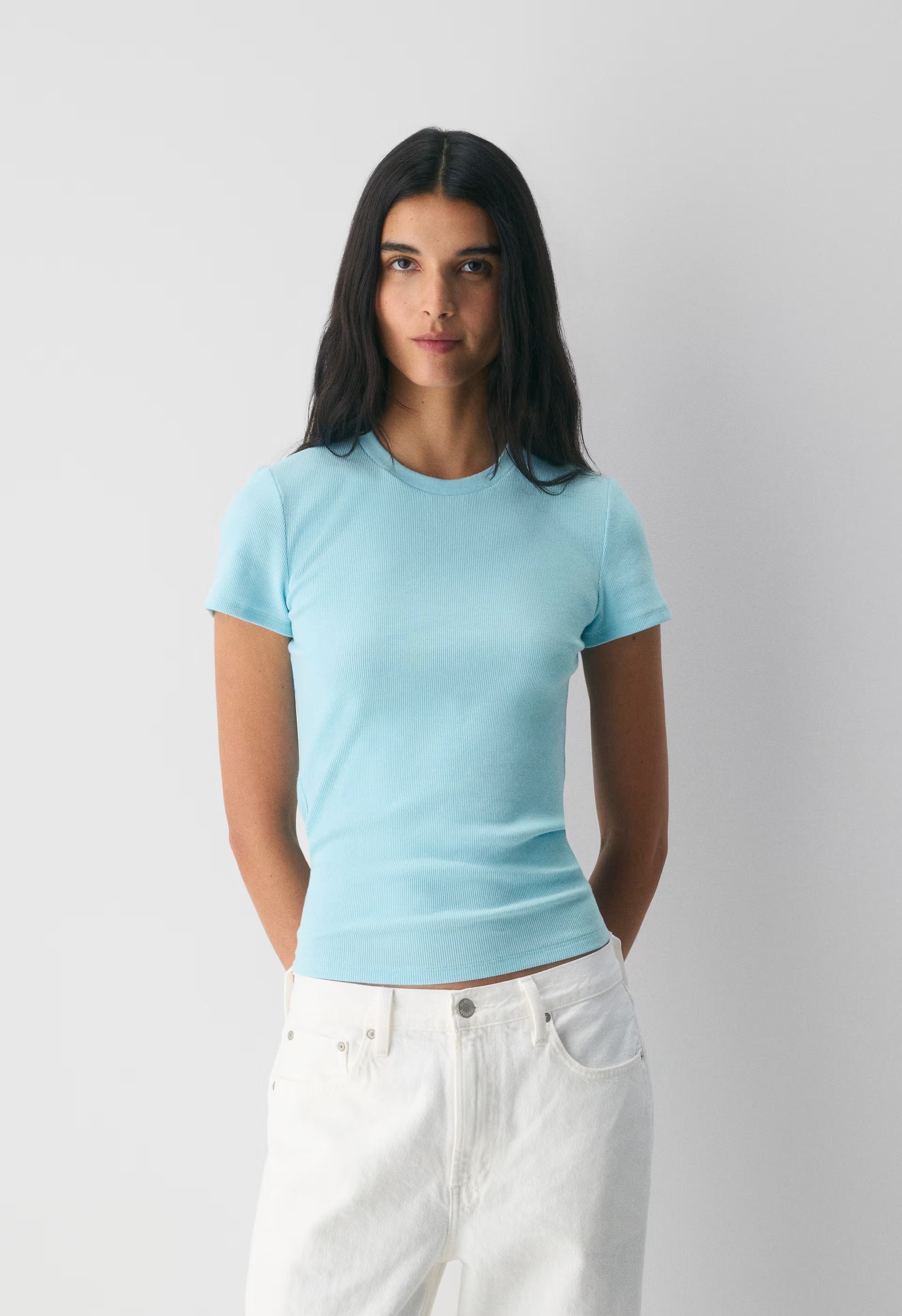 HomeStretch™ Rib Tune T-Shirt - PANORAMA BLUE