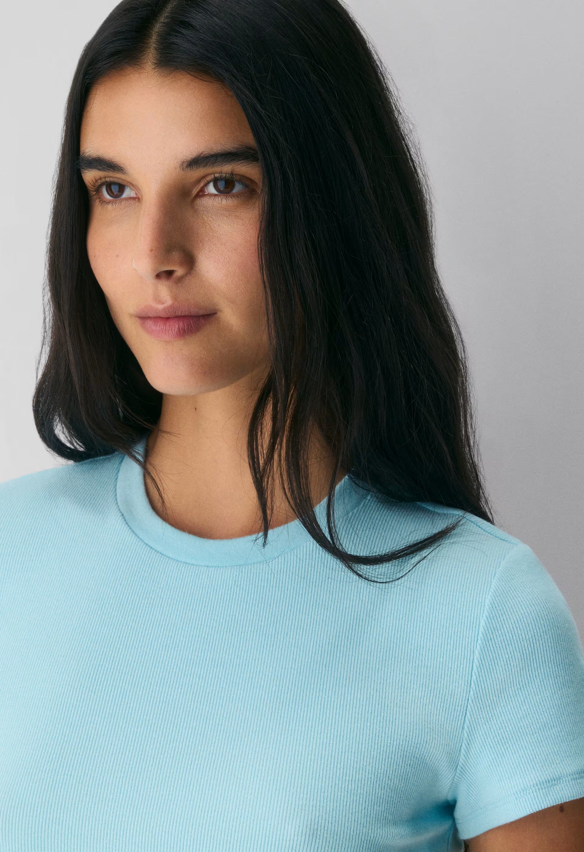 HomeStretch™ Rib Tune T-Shirt - PANORAMA BLUE
