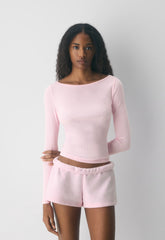 HomeStretch™ Rib Airwave Longsleeve - VILLA PINK