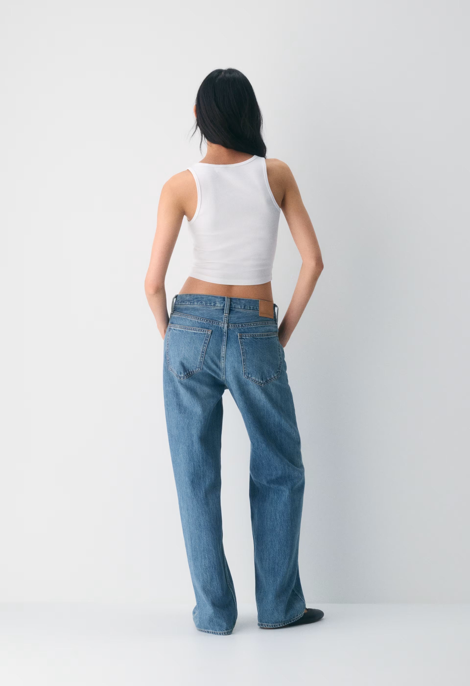HomeStretch™ Rib Frequency Waist Tank - VILLA BLUE