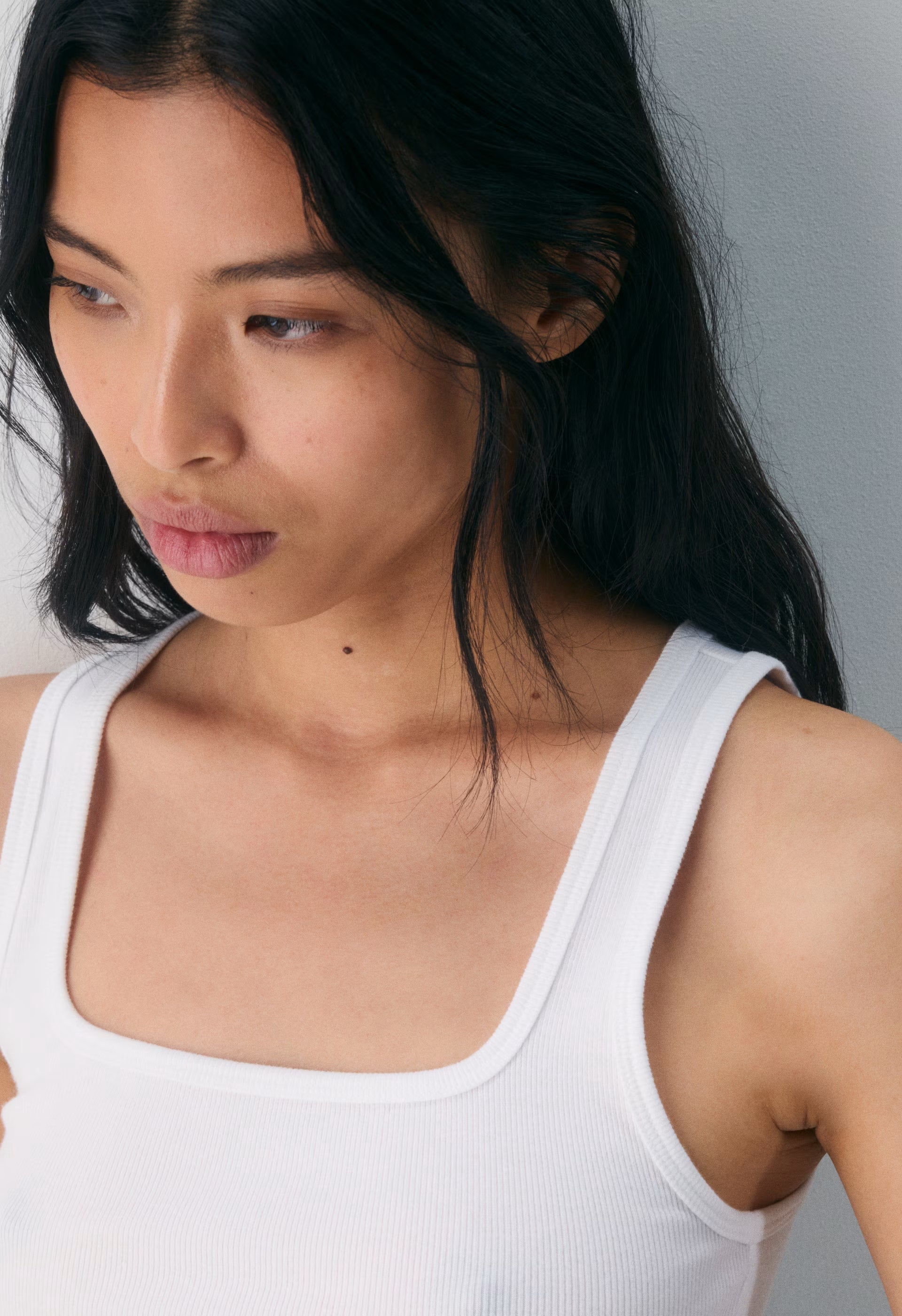 HomeStretch™ Rib Frequency Waist Tank - VILLA BLUE
