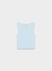 HomeStretch™ Rib Frequency Waist Tank - VILLA BLUE