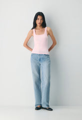 HomeStretch™ Rib Frequency Tank - VILLA PINK