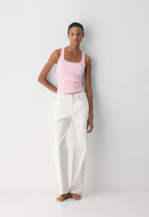 HomeStretch™ Rib Frequency Tank - MILKSHAKE PINK