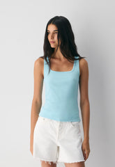 HomeStretch™ Rib Frequency Tank - PANORAMA BLUE