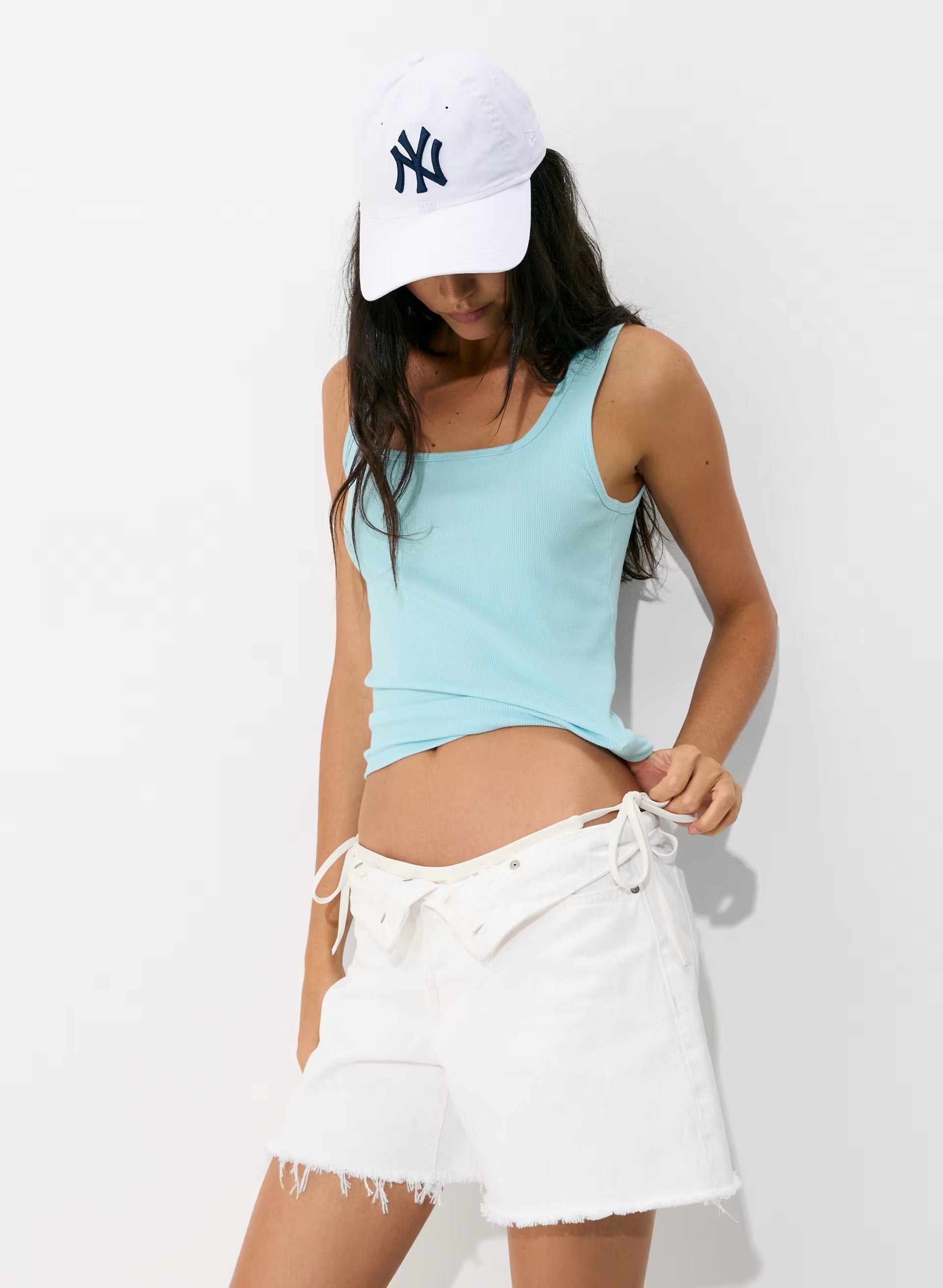 HomeStretch™ Rib Frequency Tank - PANORAMA BLUE