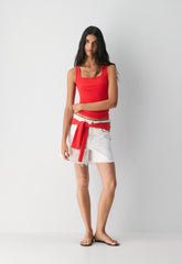 HomeStretch™ Rib Frequency Tank - CHERRYBOMB RED