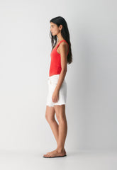 HomeStretch™ Rib Frequency Tank - CHERRYBOMB RED