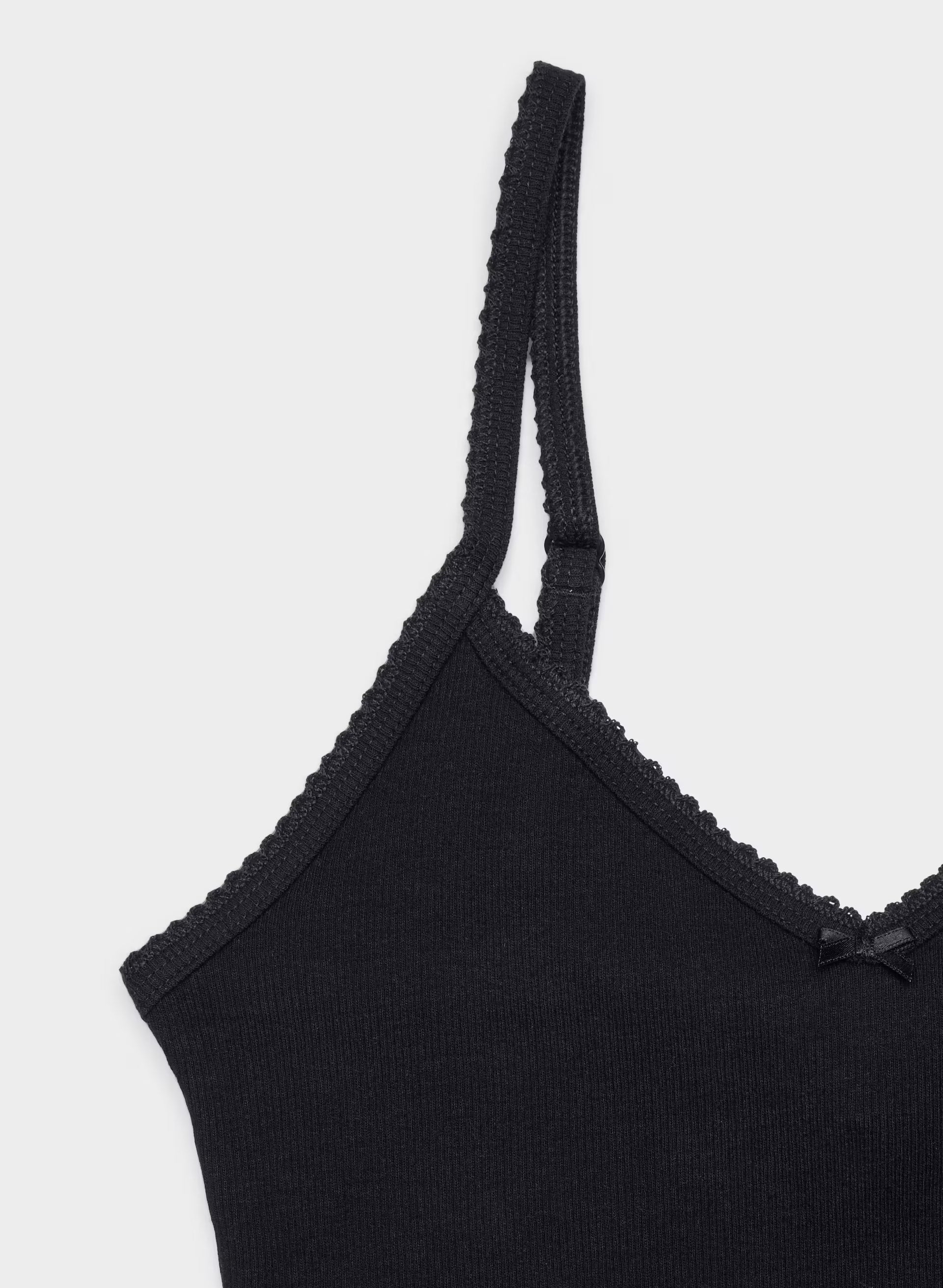 HomeStretch™ Rib Minded Cami Tank - BLACK