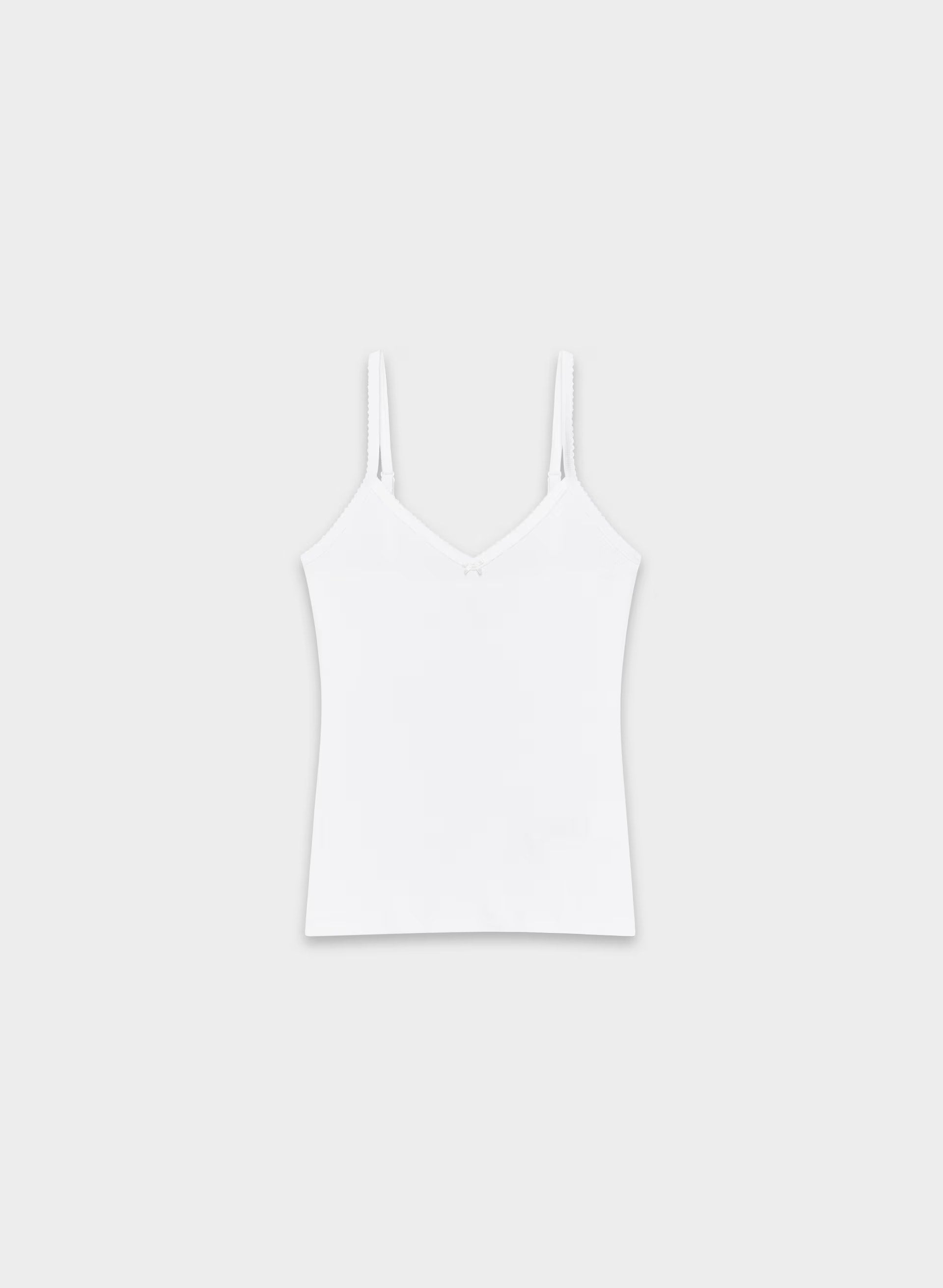 HomeStretch™ Rib Minded Cami Tank - WHITE