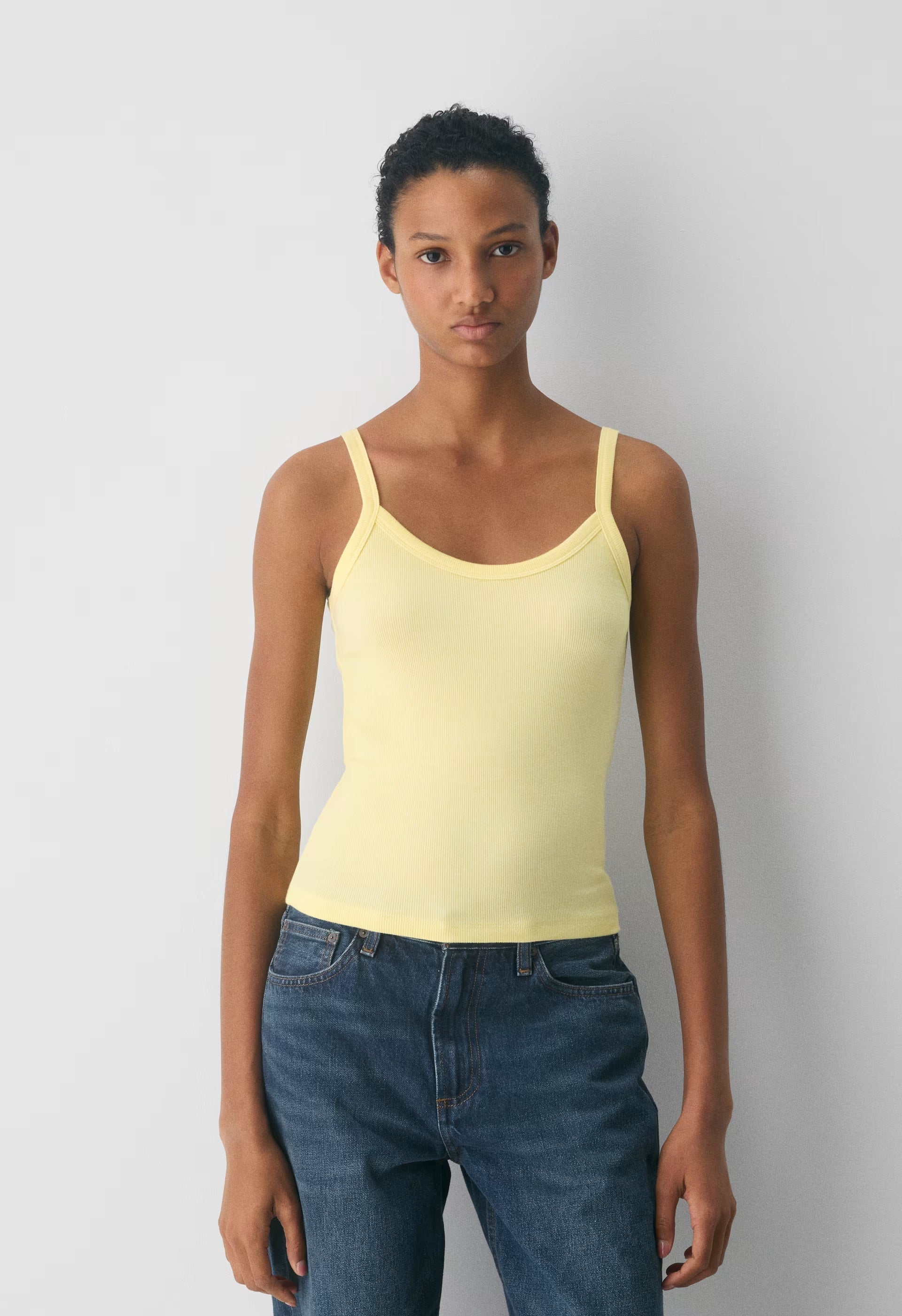 HomeStretch™ Rib Spectrum Cami Tank - LEMONADE