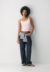 HomeStretch™ Rib Spectrum Cami Tank - VILLA PINK