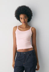 HomeStretch™ Rib Spectrum Cami Tank - VILLA PINK