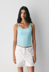 HomeStretch™ Rib Spectrum Cami Tank - PANORAMA BLUE