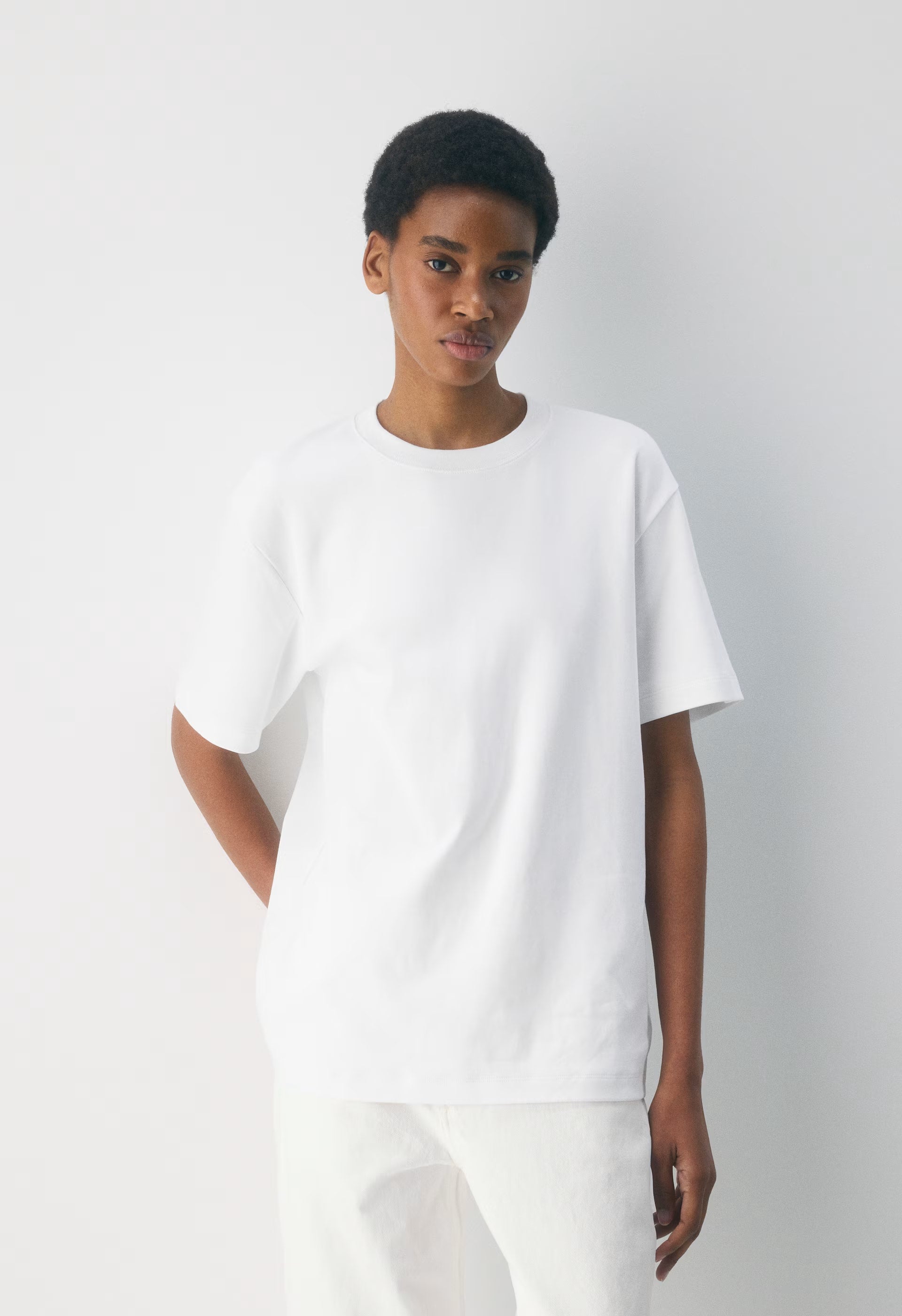 InterLock Cotton Pegasus T-Shirt - WHITE