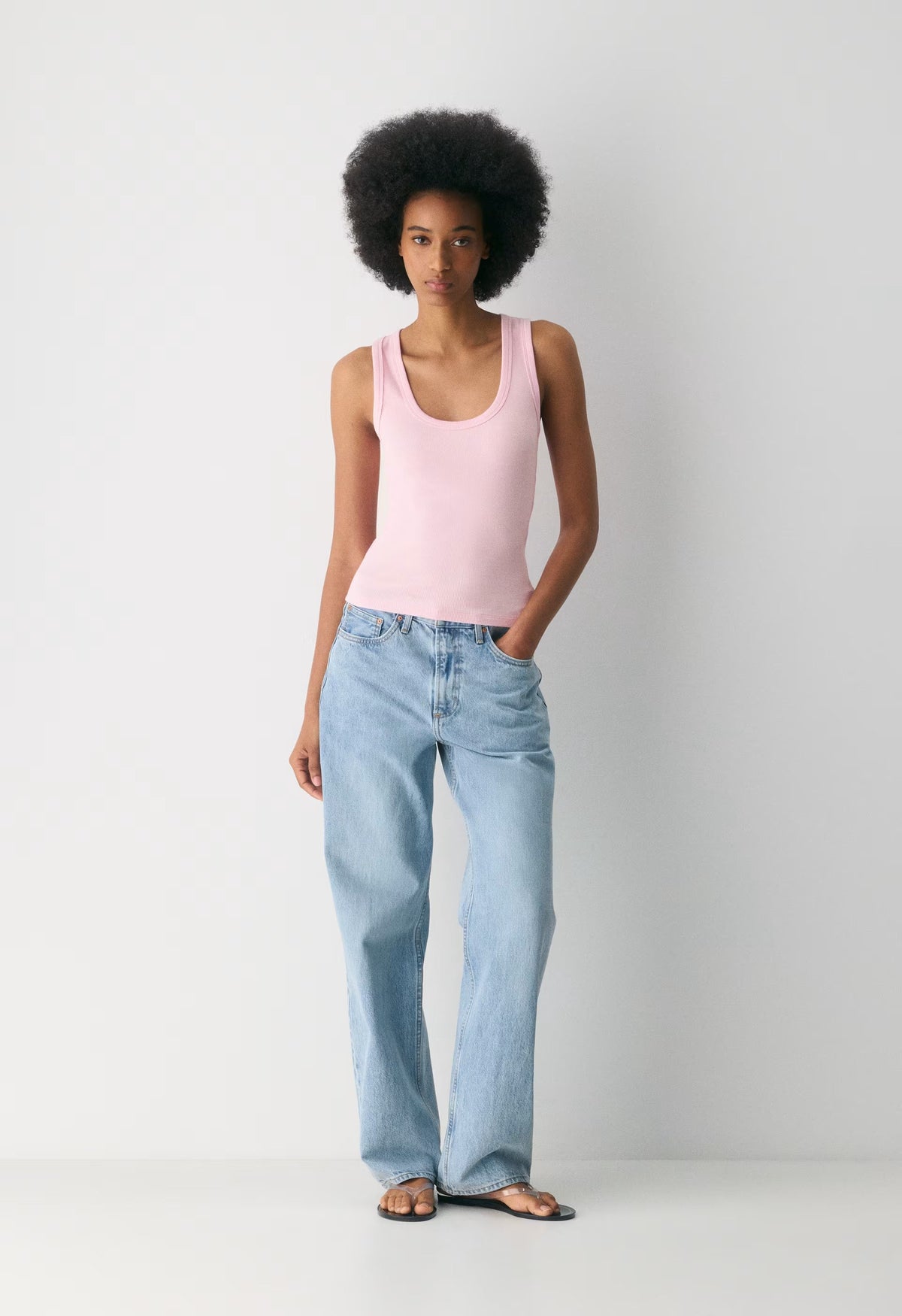 HomeStretch™ Rib Vinyl Tank - MILKSHAKE PINK