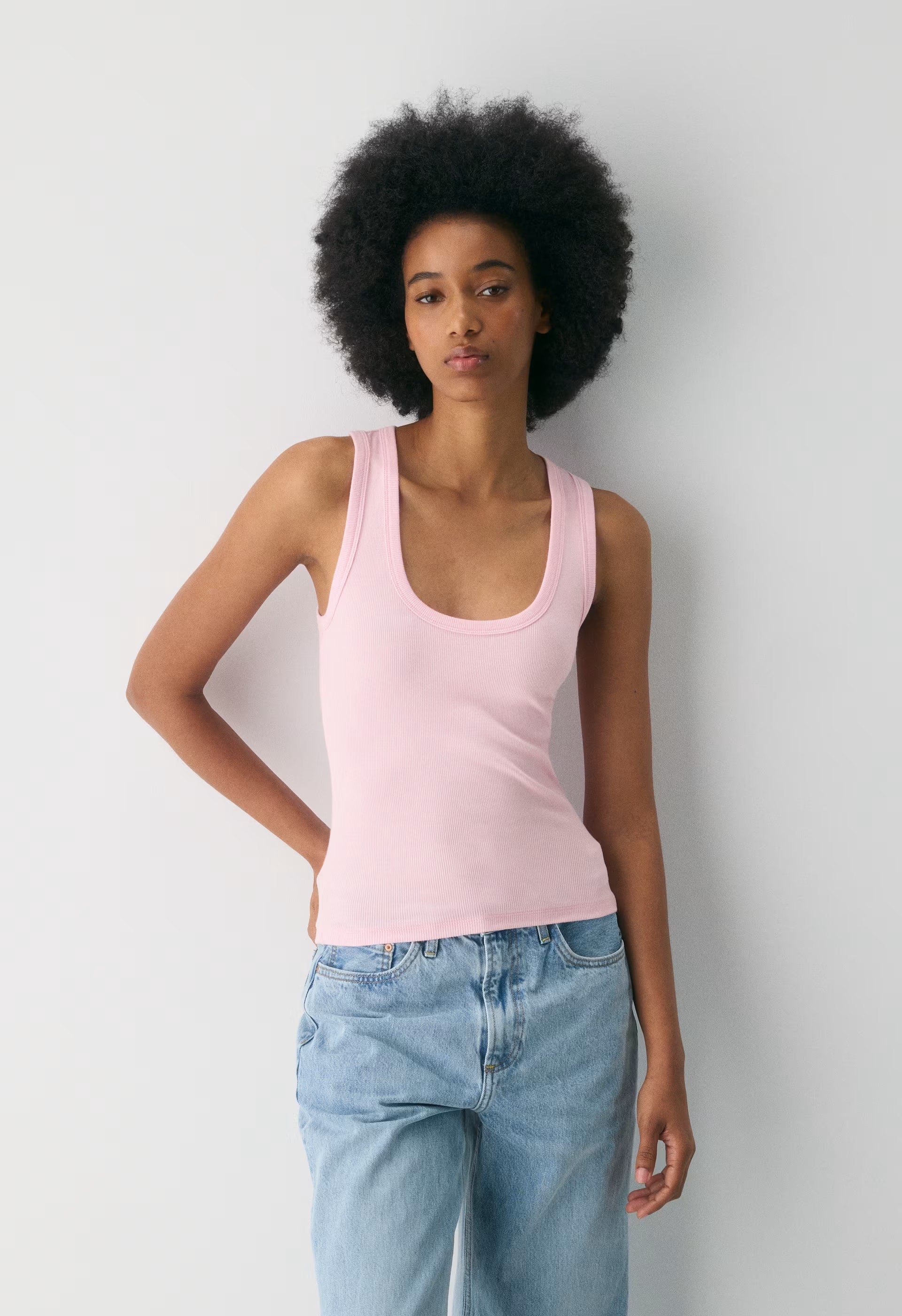 HomeStretch™ Rib Vinyl Tank - MILKSHAKE PINK
