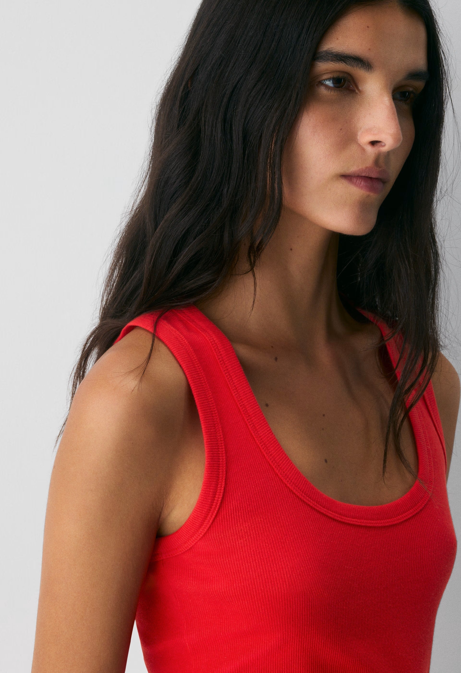 HomeStretch™ Rib Vinyl Tank - CHERRYBOMB RED
