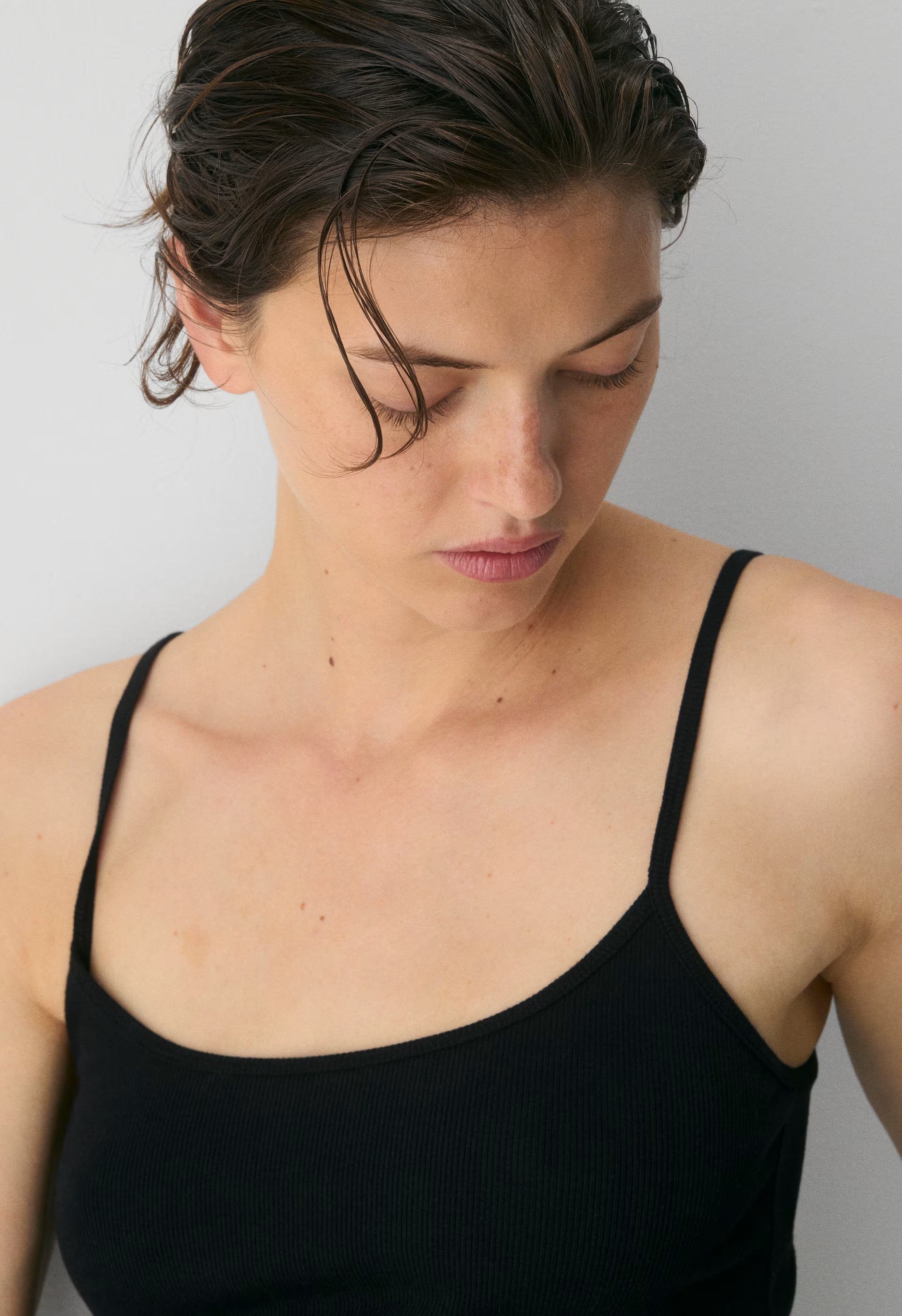HomeStretch™ Rib Universal Cami Tank - BLACK