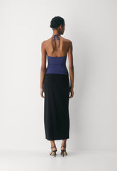Original Contour Grace Halter Top - HARBOUR NAVY