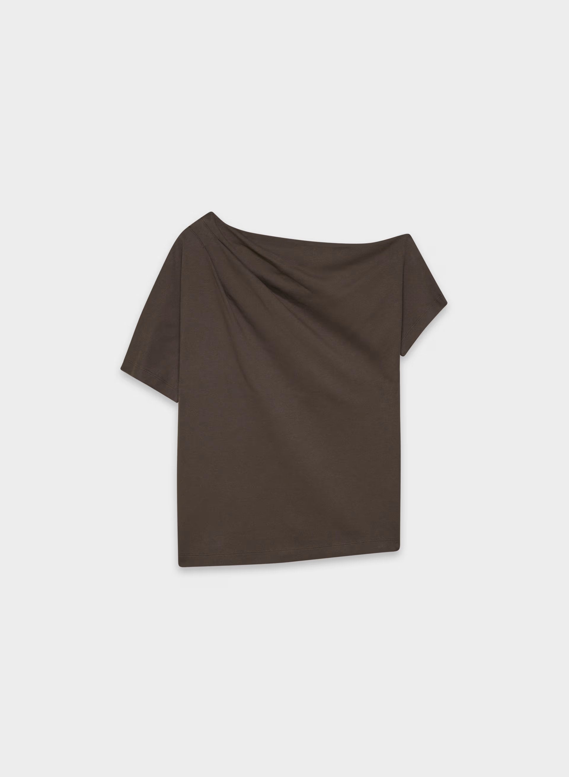 InterLock Cotton Script Top - RICH MOCHA BROWN