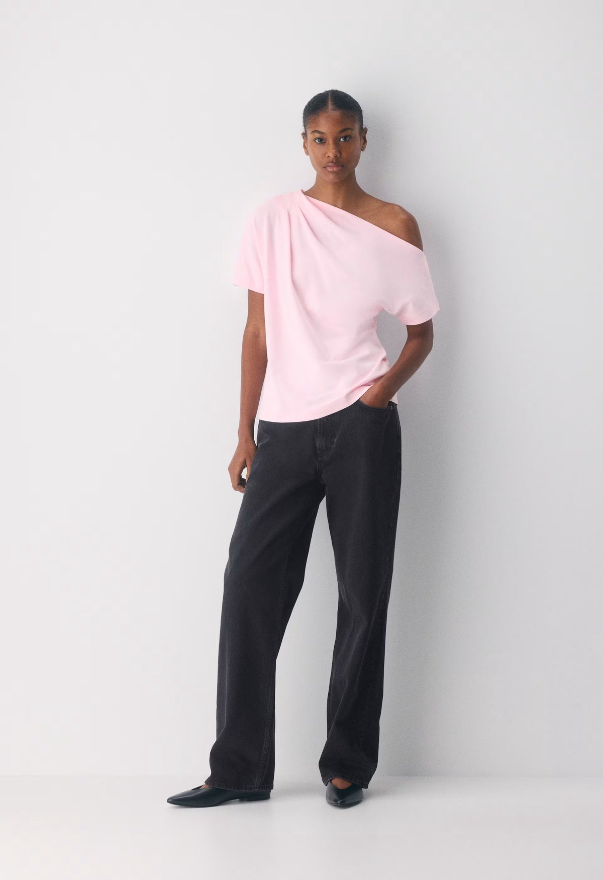 InterLock Cotton Script Top - VILLA PINK