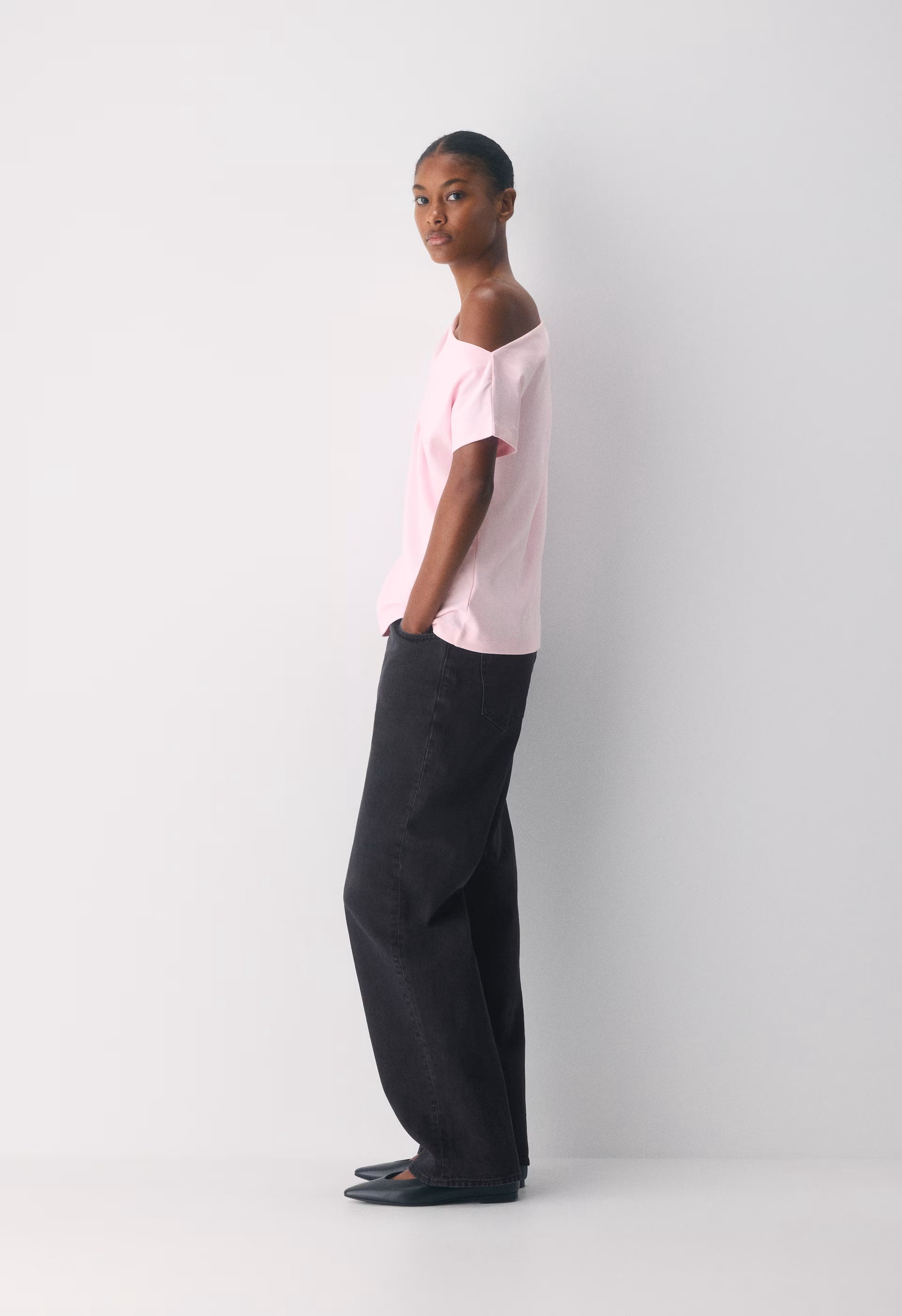 InterLock Cotton Script Top - VILLA PINK