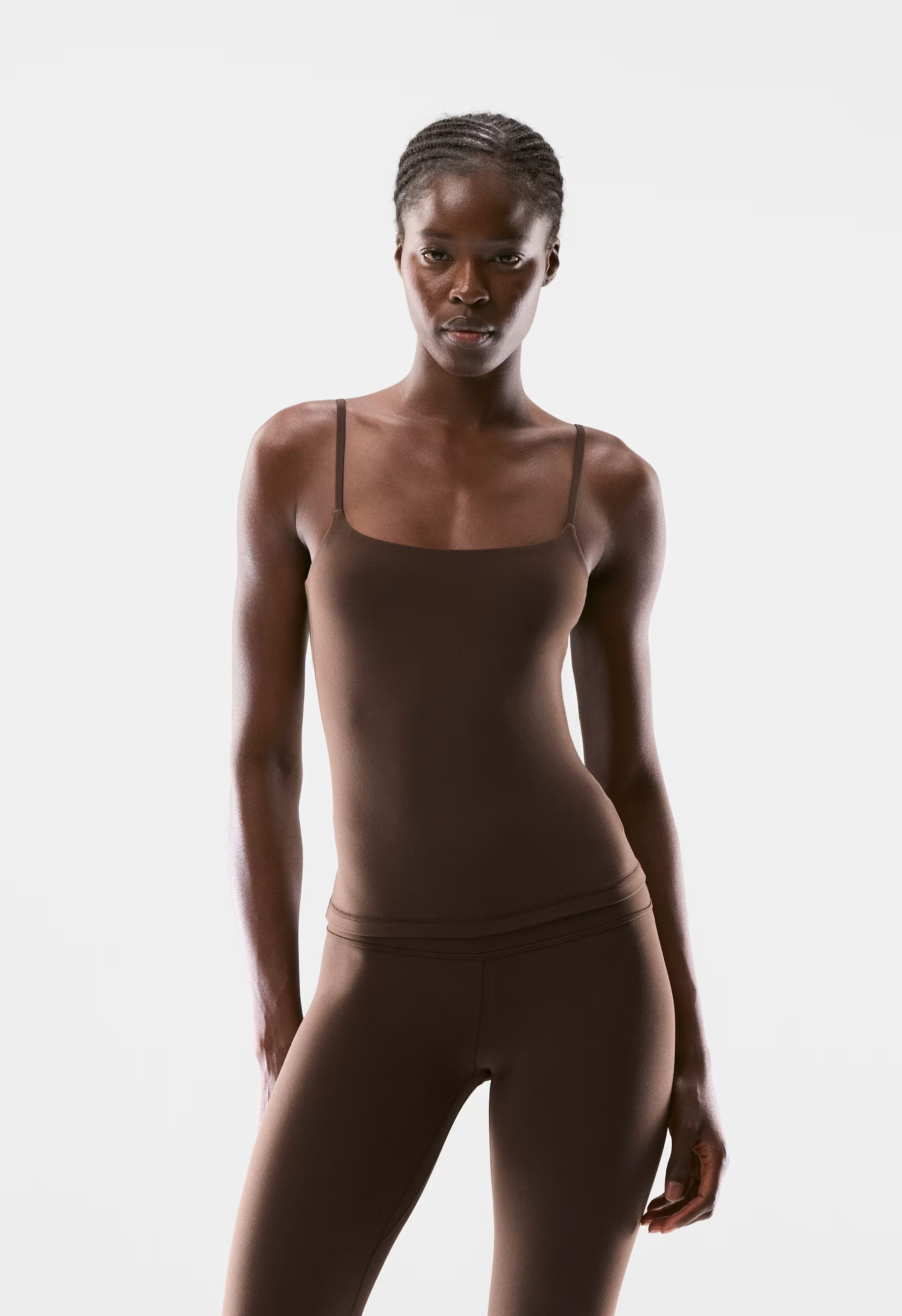 BUTTER Agility Sports Tank - RICH MOCHA BROWN