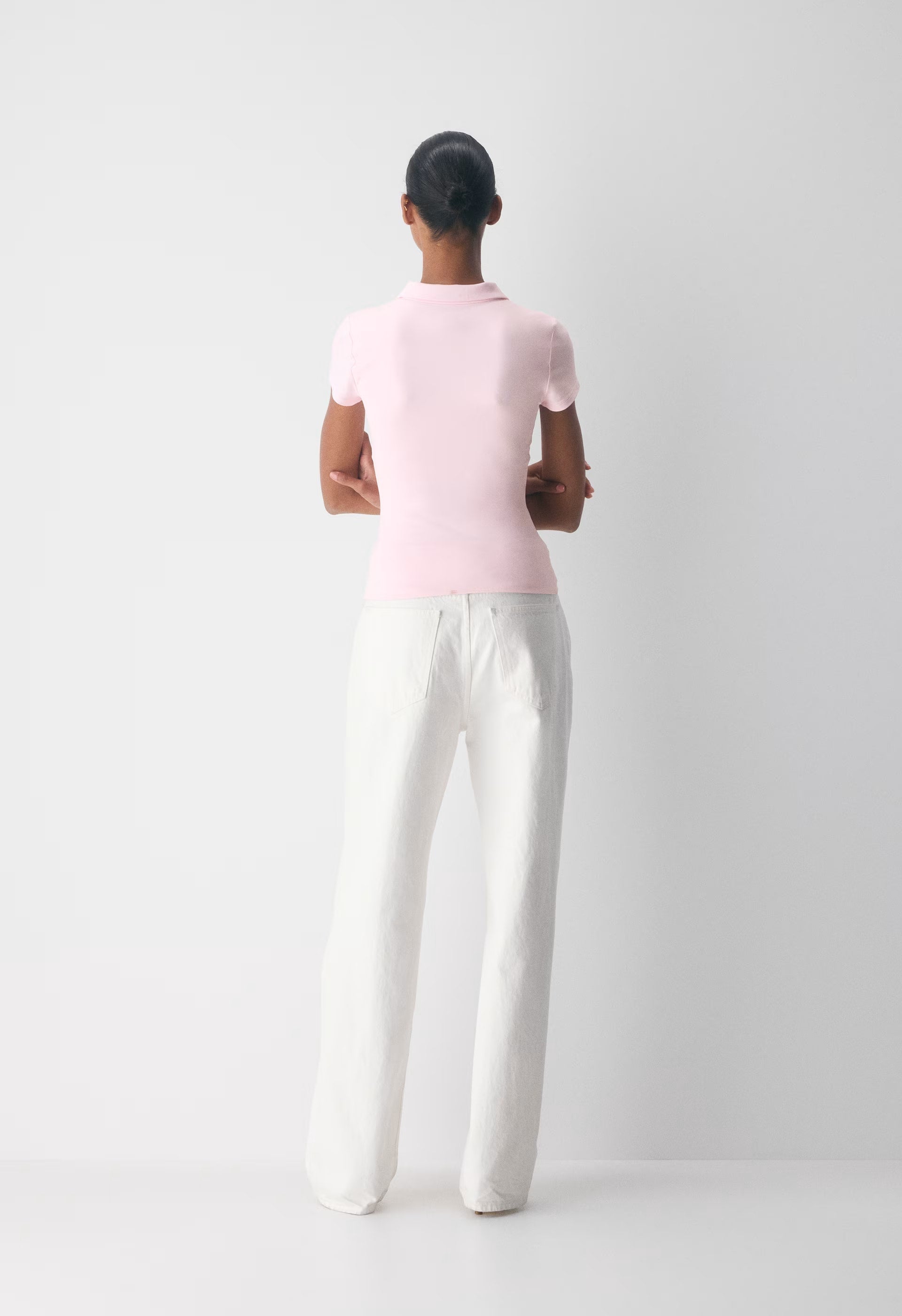 Original Contour Flyer Polo T-Shirt - MILKSHAKE PINK