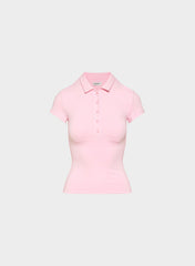 Original Contour Flyer Polo T-Shirt - MILKSHAKE PINK