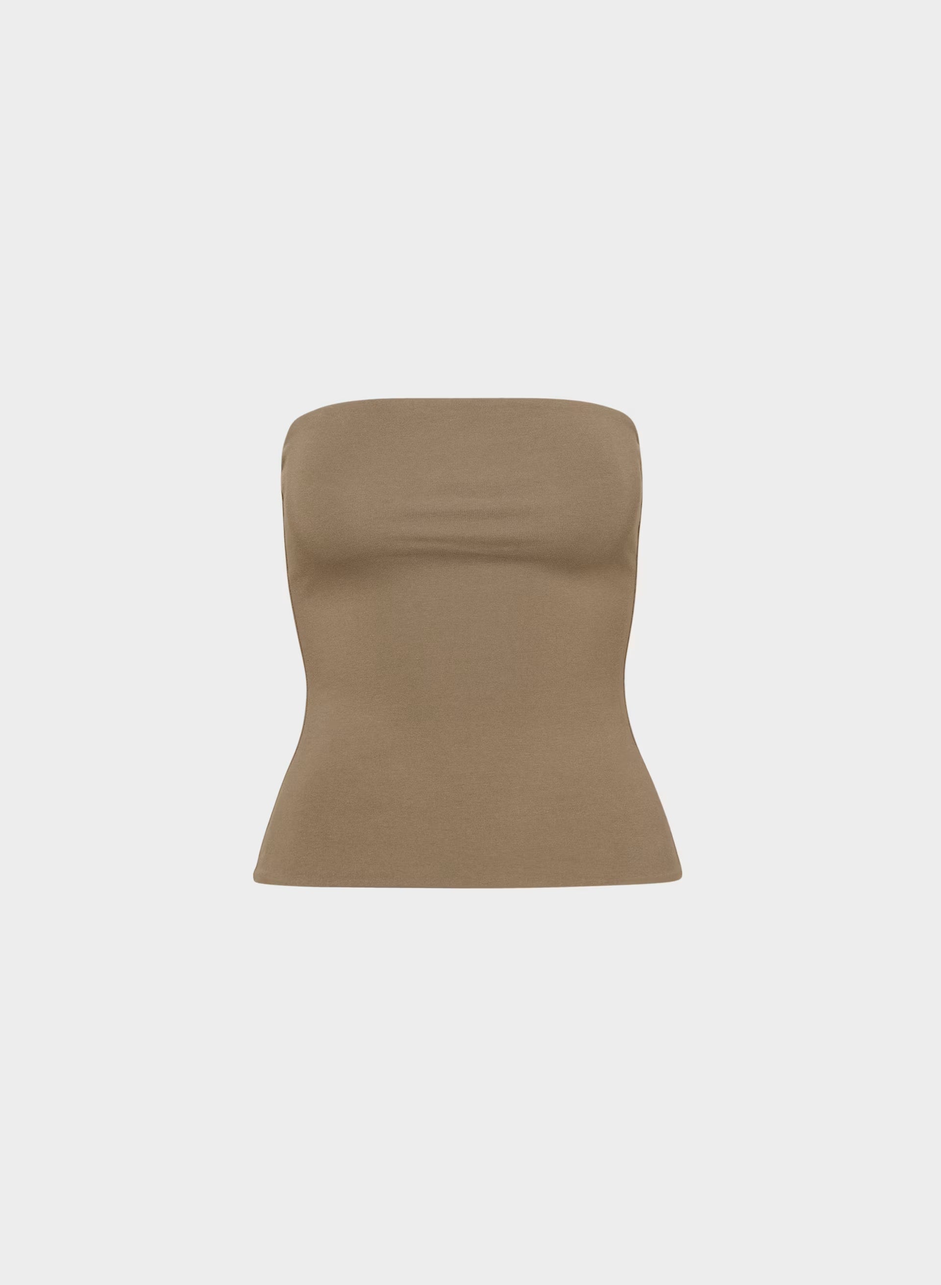 Casual Contour Hi-Hip Tube Top - FOLIO TAUPE
